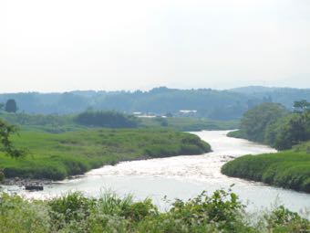 球磨川の川面